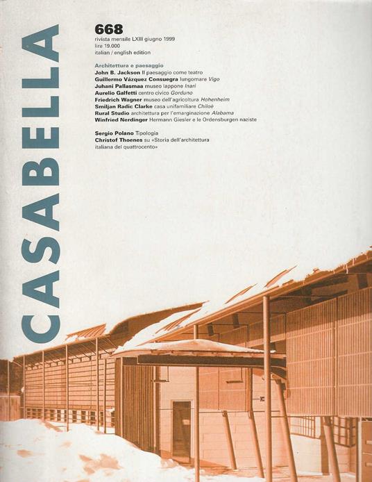 Casabella 668 - copertina