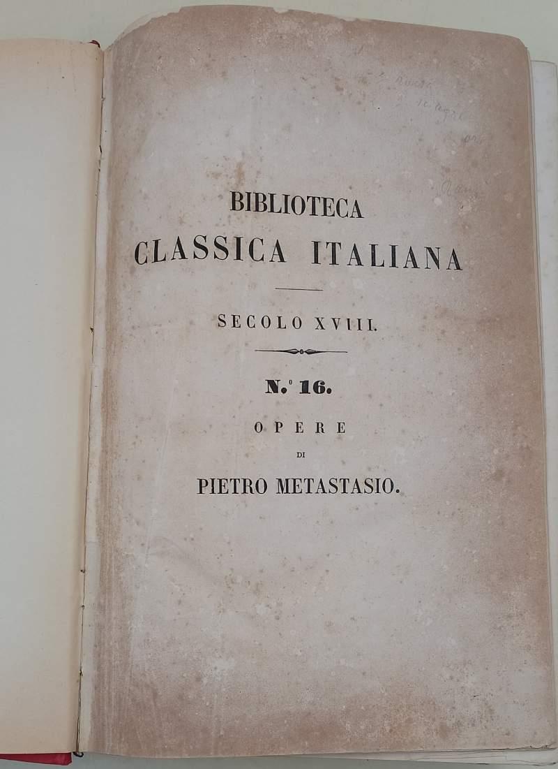 Opere Di Pietro Metastasio
