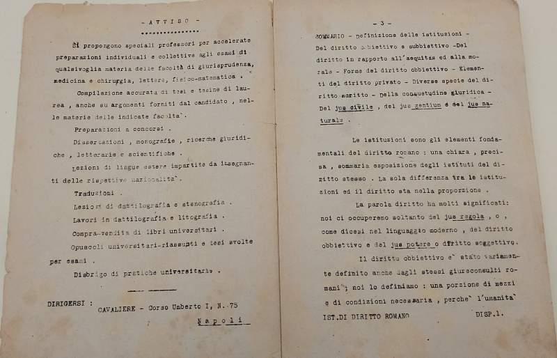 Istituzioni Di Diritto Romano-Anno 1920-21