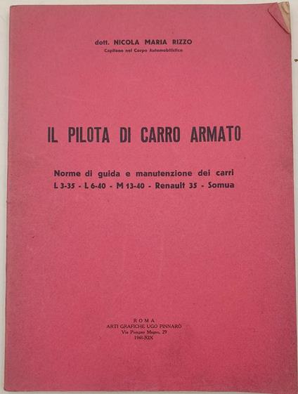 Il Pilota Di Carro Armato - copertina