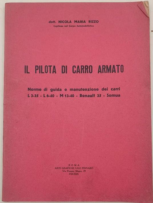 Il Pilota Di Carro Armato - copertina