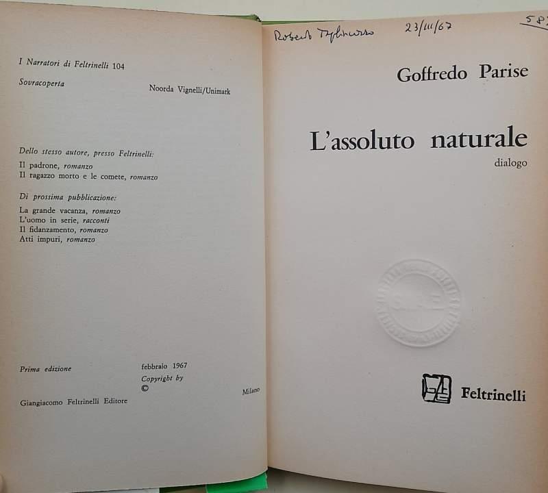 L' Assoluto Naturale-Dialogo