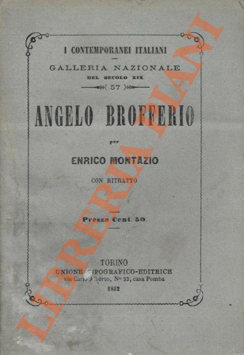 Angelo Brofferio - Enrico Montazio - copertina