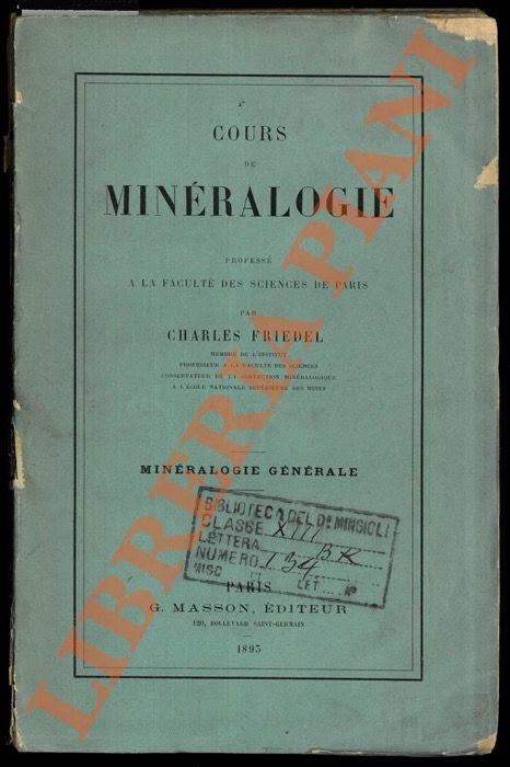 Cours de minéralogie professé à la Faculté des Sciences de Paris - copertina