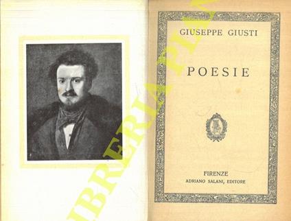 Poesie - Giuseppe Giusti - copertina