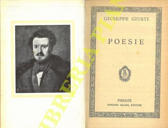 Poesie - Giuseppe Giusti - copertina