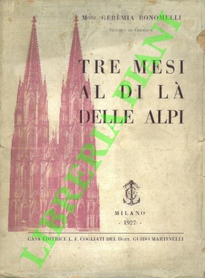 Tre mesi al di là delle Alpi - copertina