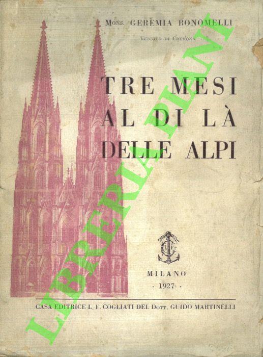 Tre mesi al di là delle Alpi - copertina