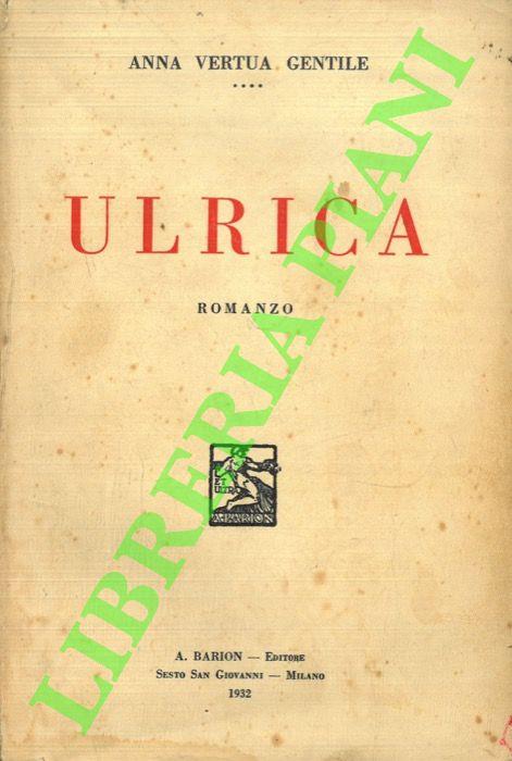 Ulrica - Anna Vertua Gentile - copertina