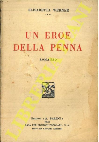 Un eroe della penna - Elisabetta Vernier - copertina
