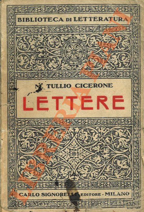 Lettere - M. Tullio Cicerone - copertina
