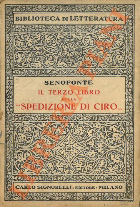 Il terzo libro della “Spedizione di Ciro” - Senofonte - copertina