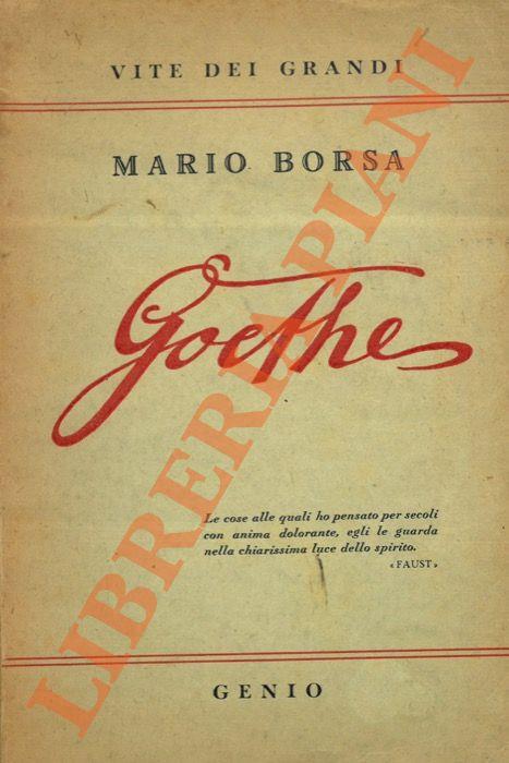 Goethe - Marco Borsa - copertina