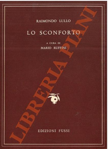 Lo sconforto - Raimondo Lullo - copertina