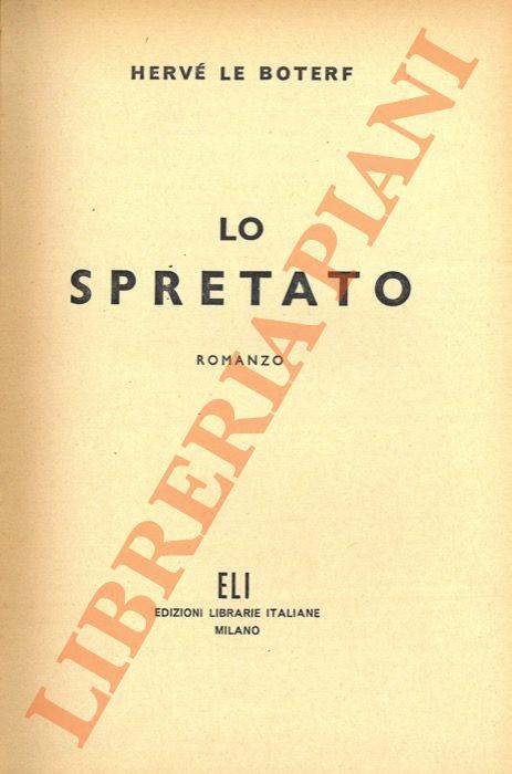 Lo spretato - Hervé Le Boterf - copertina