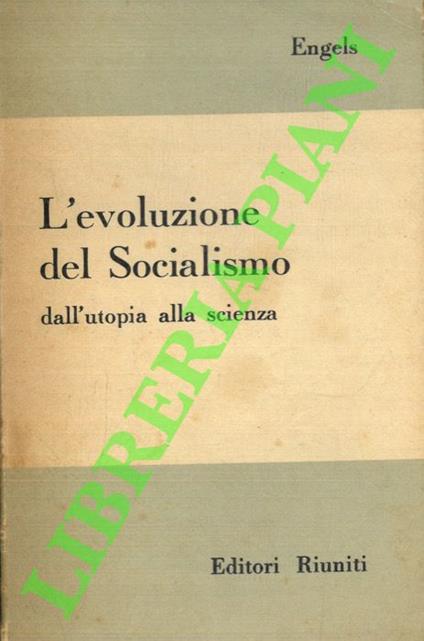 L' evoluzione del socialismo dall'utopia alla scienza - Friedrich Engels - copertina