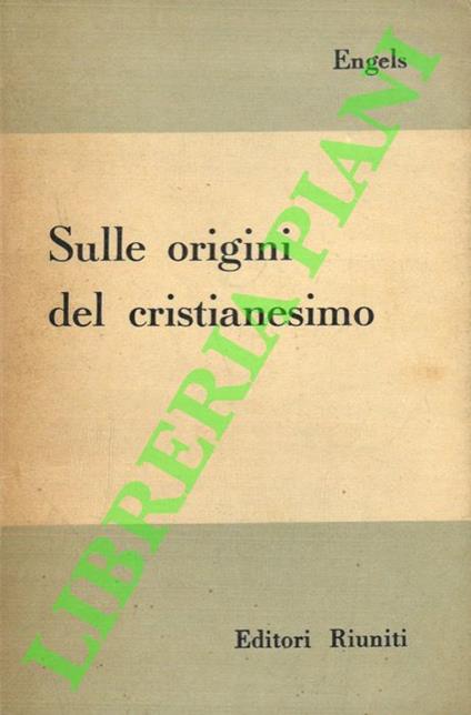 Sulle origini del cristianesimo - Friedrich Engels - copertina