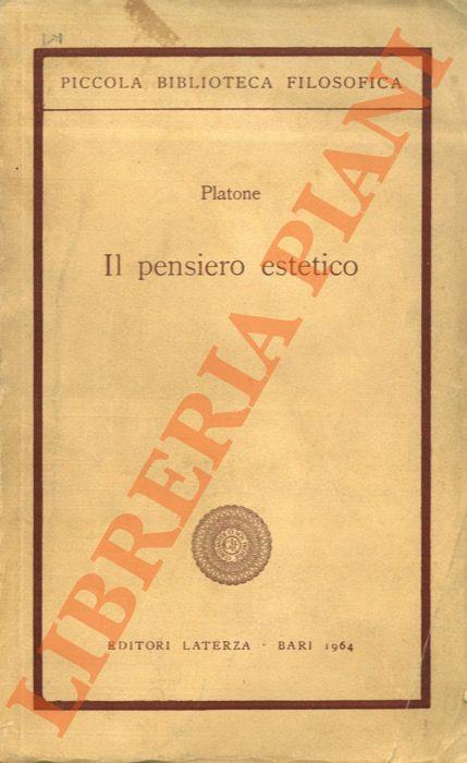 Il pensiero estetico - Platone - copertina