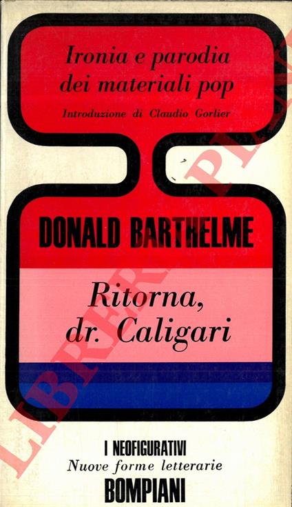 Ritorna, dr. Caligari - Donald Barthelme - copertina