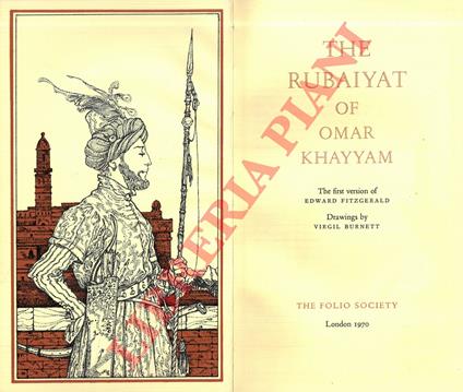 The Rubaiyat. The first version od Edward Fitzgerald. Drawings by Virgil Burnett - Omar Khayyam - copertina