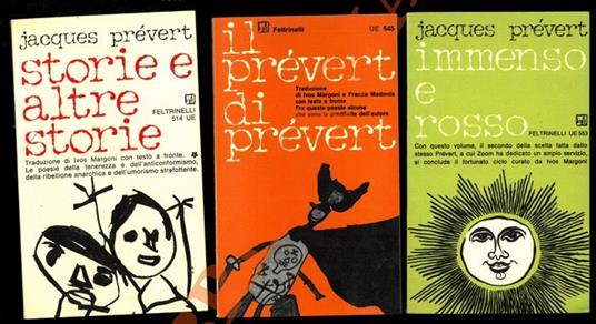 Storie e altre storie - Il Prevert di Prevert - Immenso e rosso - Jacques Prévert - copertina