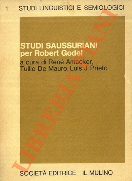 Studi saussuriani per Robert Godel - copertina