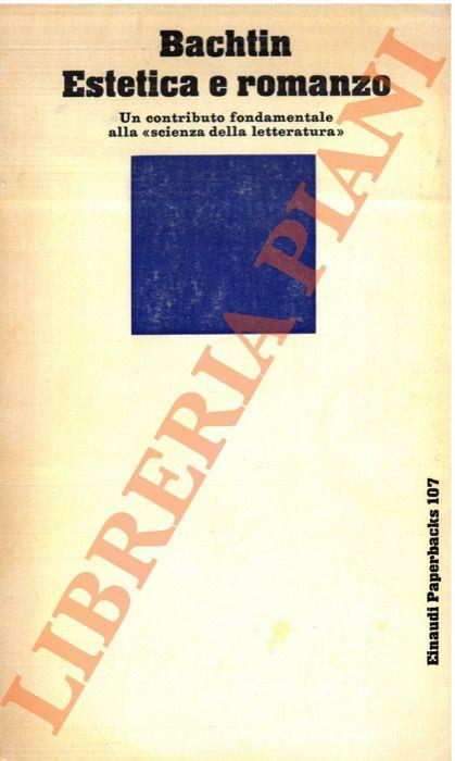 Estetica e romanzo - Michail Bachtin - copertina