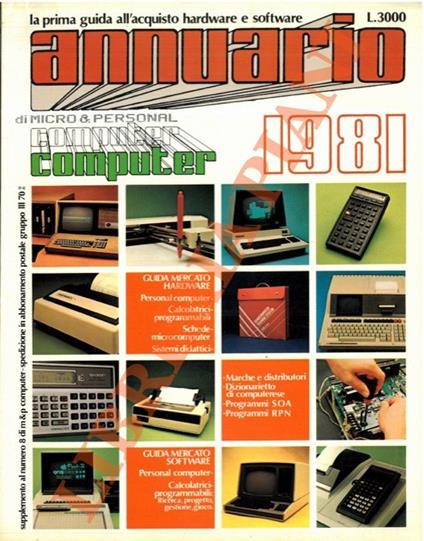 Annuario di micro & personal COMPUTER. 1981 - copertina