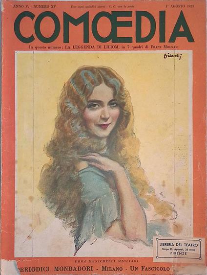 Comoedia. Anno V n.15, 1 agosto 1923 - copertina