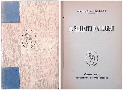 Il biglietto d'alloggio - Honoré de Balzac - copertina