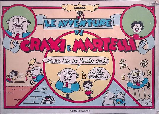 Le avventure di Craxi e Martelli - Angese - copertina
