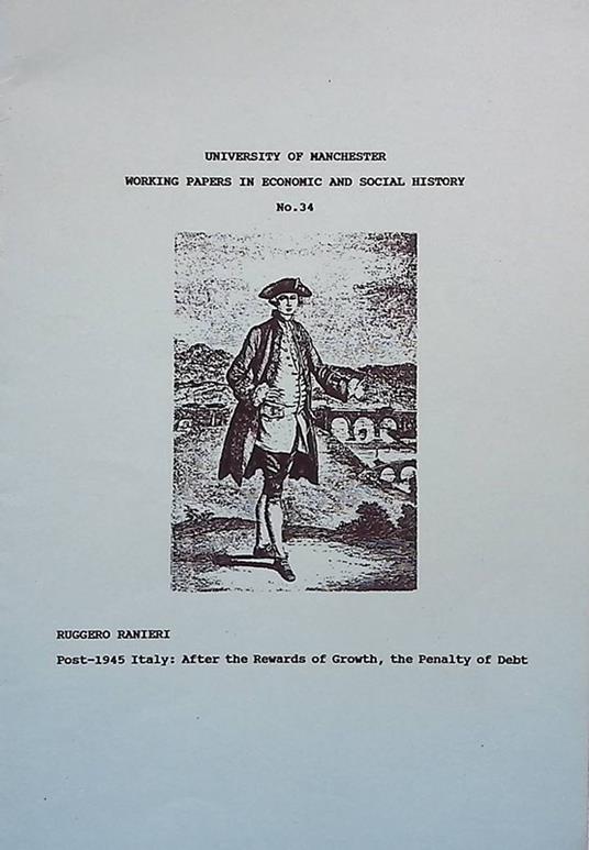 Post-1975 Italy. After the rewards of growth, the penalty of debt - Ruggero Ranieri - copertina