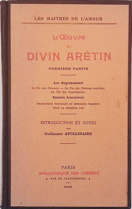 L' Oeuvre du Divin Aretin. Premiere partie - copertina
