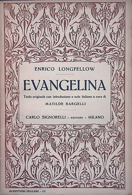 Evangelina - copertina
