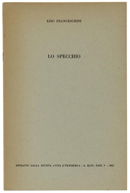 Lo Specchio - Ezio Franceschini - copertina