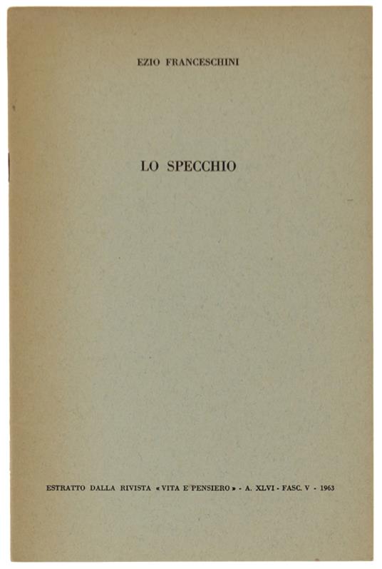 Lo Specchio - Ezio Franceschini - copertina