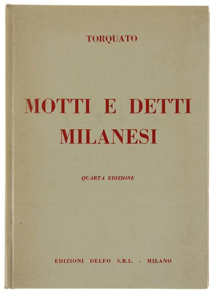 Motti E Detti Milanesi - copertina