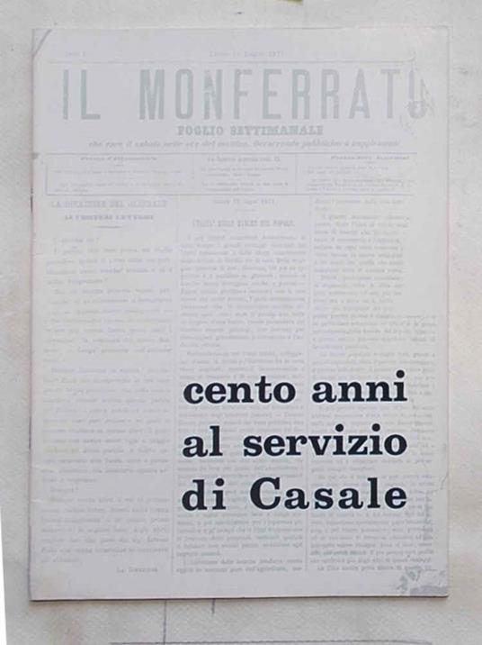 Cento anni al servizio di Casale. Il Monferrato - copertina