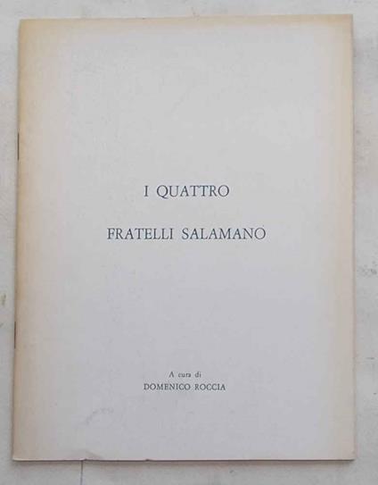 I quattro fratelli Salamano - copertina