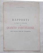 Rapporti tra Signori e Comunità di Quinto Vercellese nella seconda metà del Cinquecento