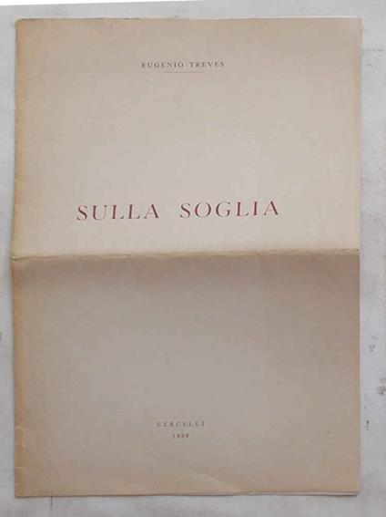 Sulla soglia - Eugenio Treves - copertina