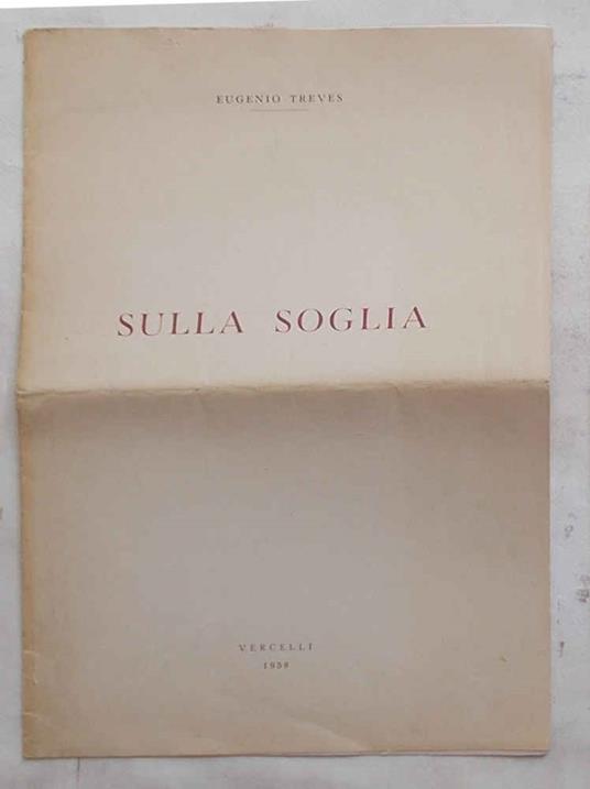 Sulla soglia - Eugenio Treves - copertina