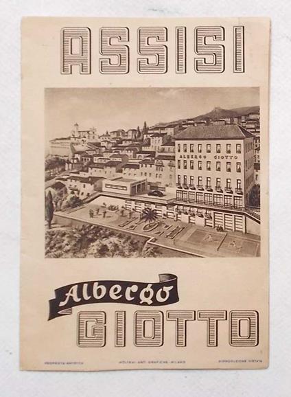 Assisi. Albergo Giotto - copertina