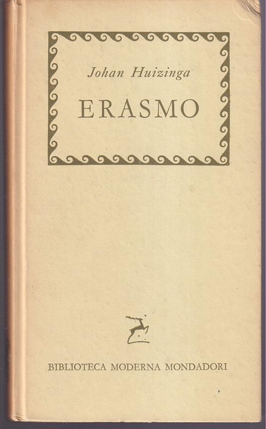 Erasmo - Johan Huizinga - copertina
