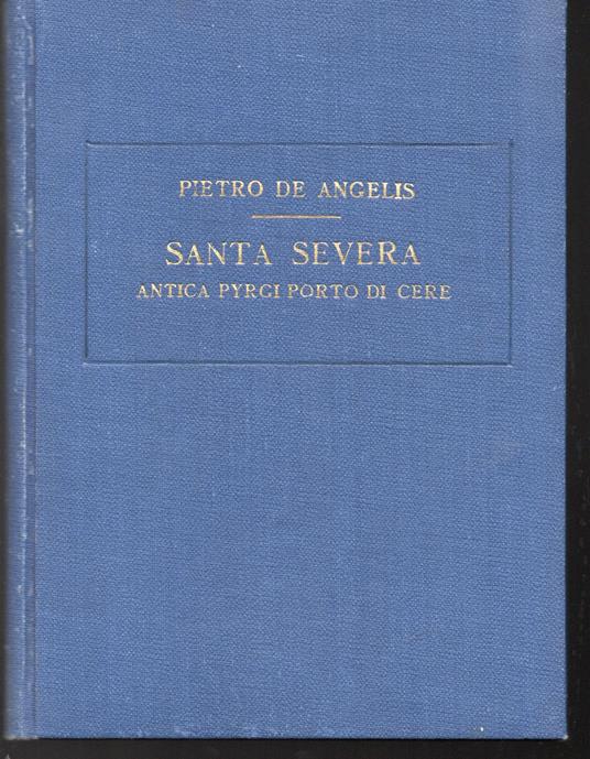 Santa Severa Antica Pyrgi porto di Cere - Pietro De Angelis - copertina