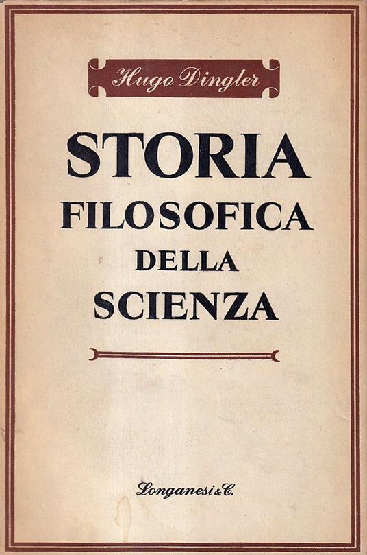 Storia filosofica della scienza - copertina