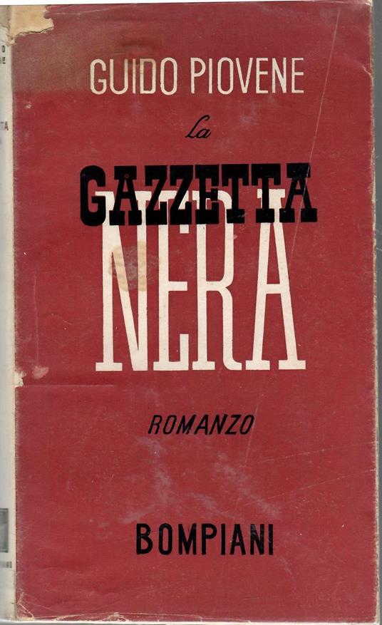 La Gazzetta Nera - Guido Piovene - copertina