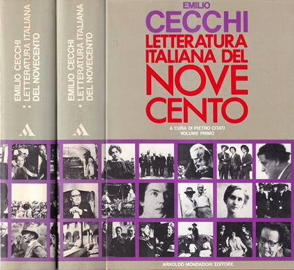 Letteratura italiana del Novecento (2 voll) - Emilio Cecchi - copertina