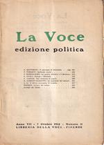 La Voce. Edizione politica - anno VII, n. 11, 7 ottobre 1915