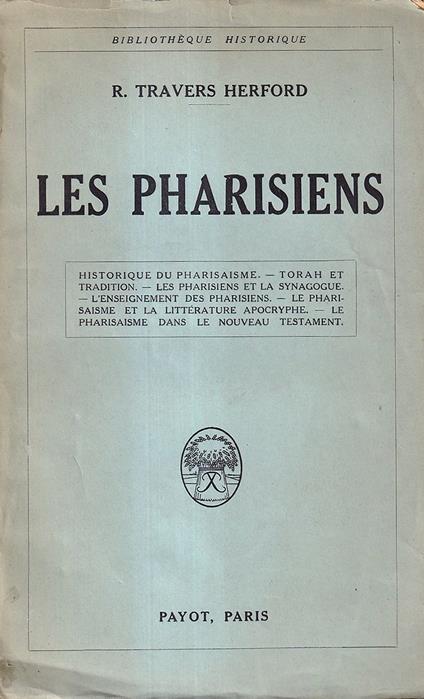 Les pharisiens - copertina